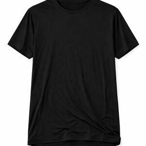 Sleek Black Men's Short Sleeve Tee